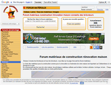 Tablet Screenshot of forum-materiaux.com